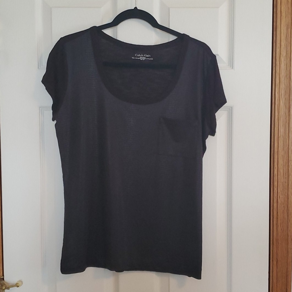 Calvin Klein Alligator Embossed Pocket Tee